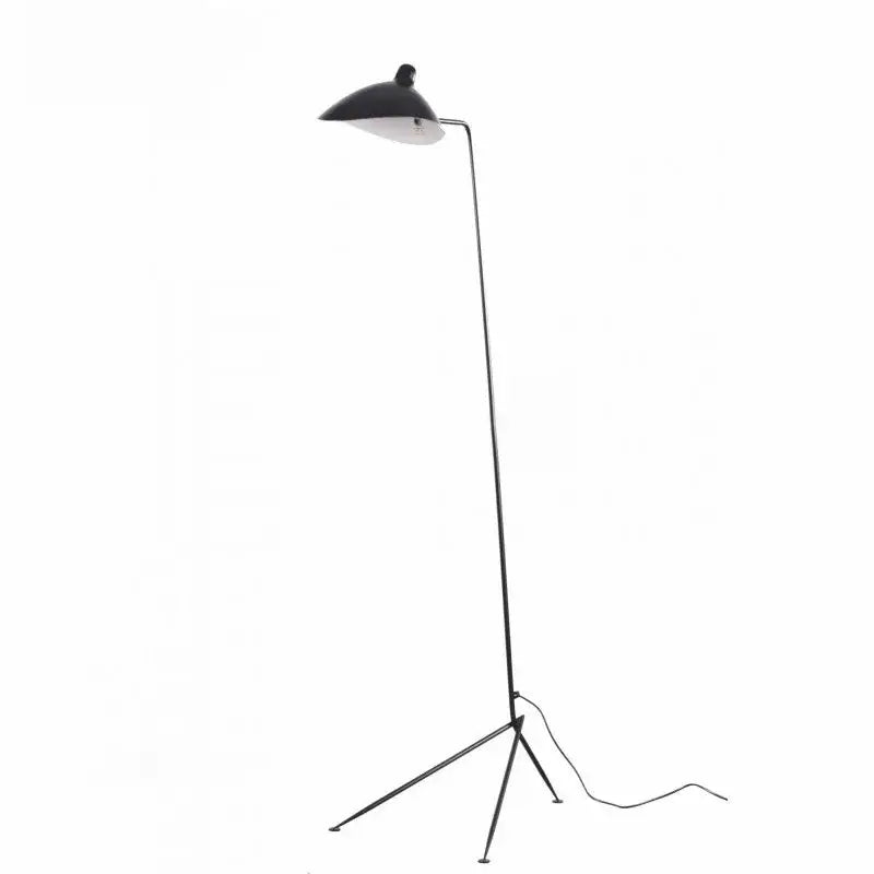 Industrial black metal 3 arm tripod floor lamp living room light