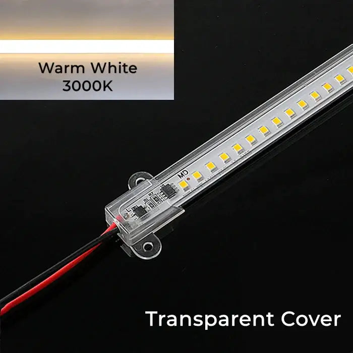Modern white & transparent led tube lamp kitchen cabinet light