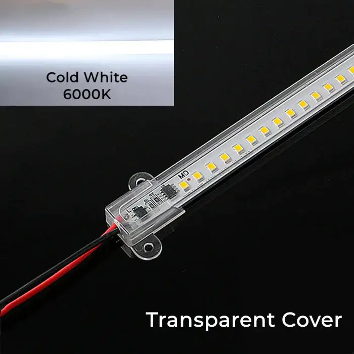 Modern white & transparent led tube lamp kitchen cabinet light