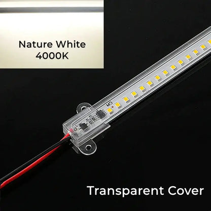 Modern white & transparent led tube lamp kitchen cabinet light
