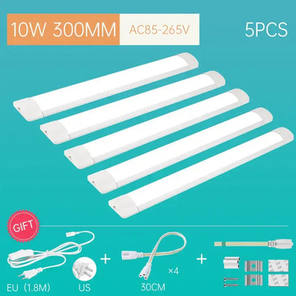 Modern white led tube light fixture kitchen cabinet lighting