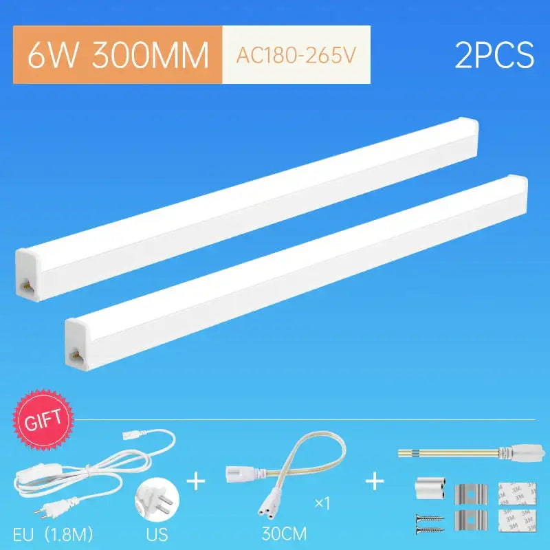 Modern white led tube light fixture kitchen cabinet lighting
