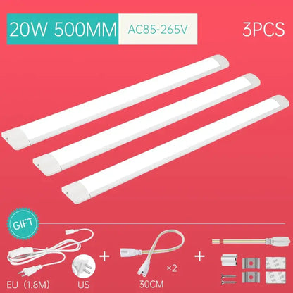 Modern white led tube light fixture kitchen cabinet lighting