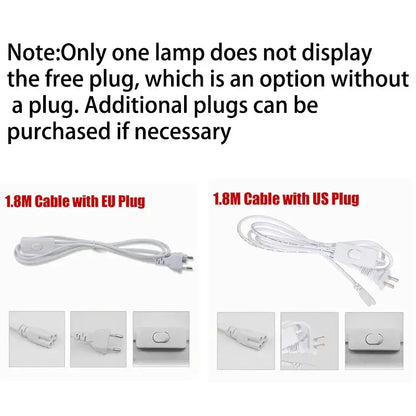 Modern white led tube light fixture kitchen cabinet lighting