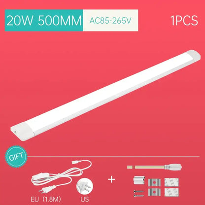 Modern white led tube light fixture kitchen cabinet lighting