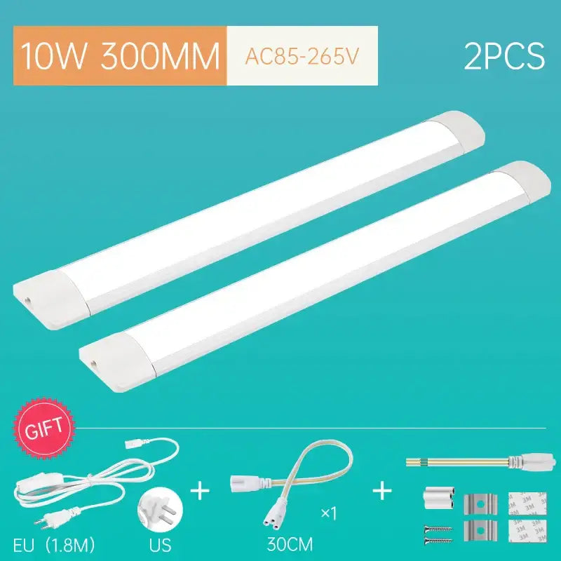 Modern white led tube light fixture kitchen cabinet lighting