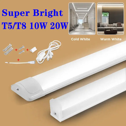 Modern white led tube light fixture kitchen cabinet lighting