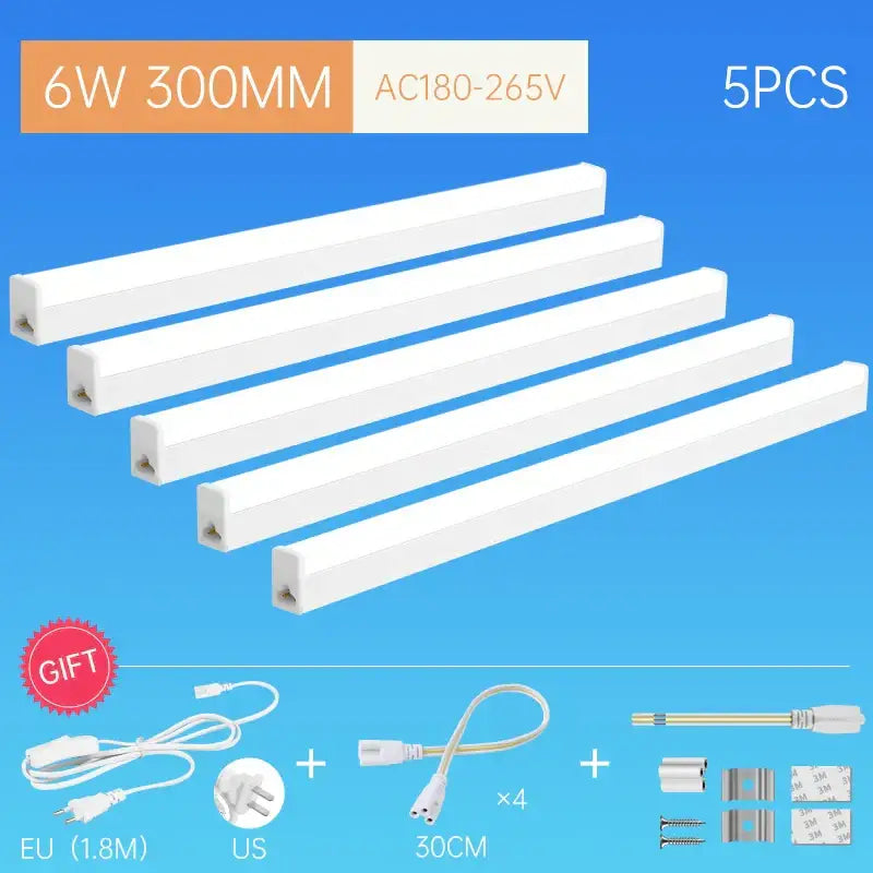 Modern white led tube light fixture kitchen cabinet lighting