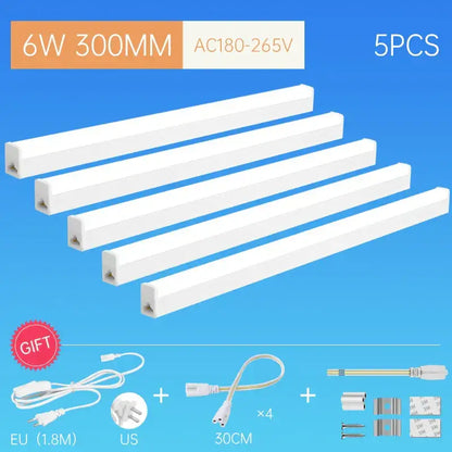 Modern white led tube light fixture kitchen cabinet lighting