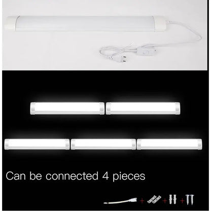 Modern white led tube light fixture kitchen cabinet lighting
