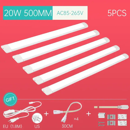 Modern white led tube light fixture kitchen cabinet lighting