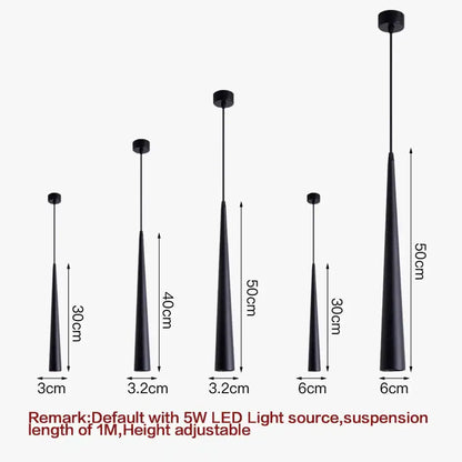 Modern gold led tube pendant lights kitchen and dining room