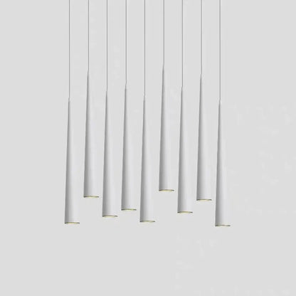 Modern gold led tube pendant lights kitchen and dining room