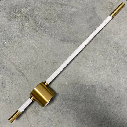 Modern black & gold led tube wall lights bedroom sconce