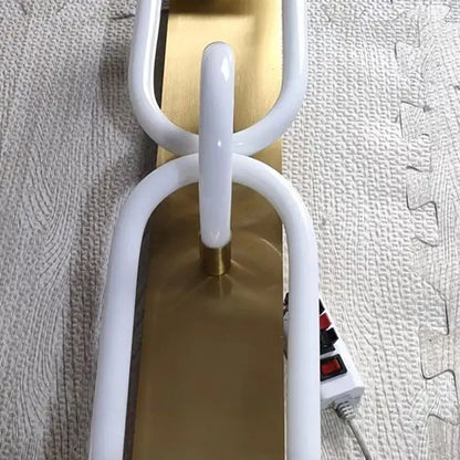 Modern gold led tube wall sconce bedroom minimalist light fixture