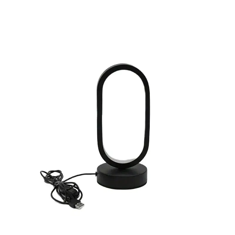 Modern gold oval led bedside decorative lamp for bedroom