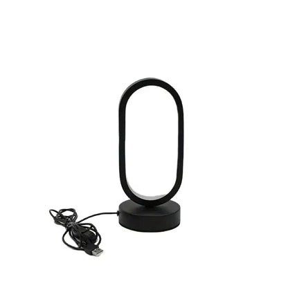 Modern gold oval led bedside decorative lamp for bedroom