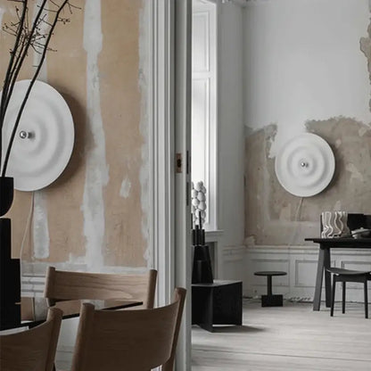 led white sconce ripple design living room wall light