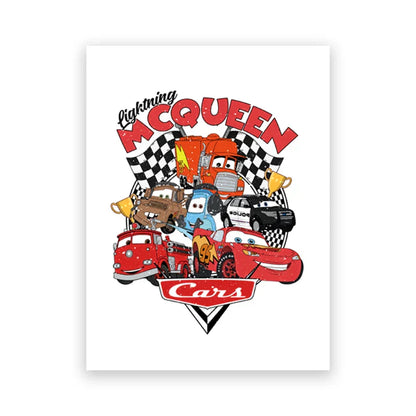 DecorBites™ Lightning McQueen Cartoon Car Art Prints
