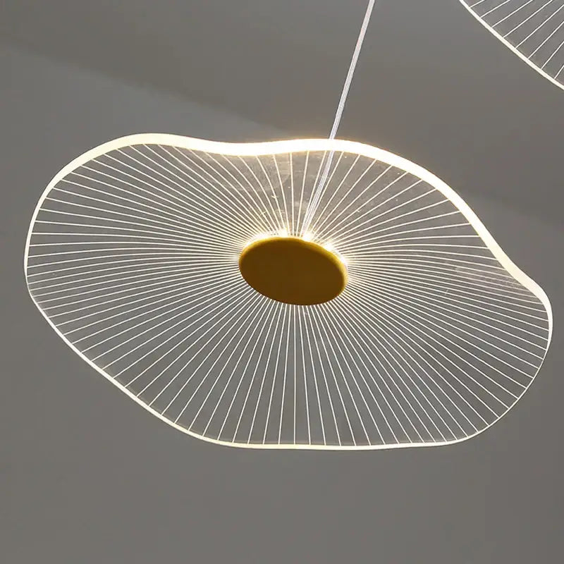 Modern gold lotus leaf pendant light dining room chandelier