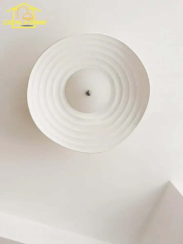 Modern white lotus leaf ceiling light for living room