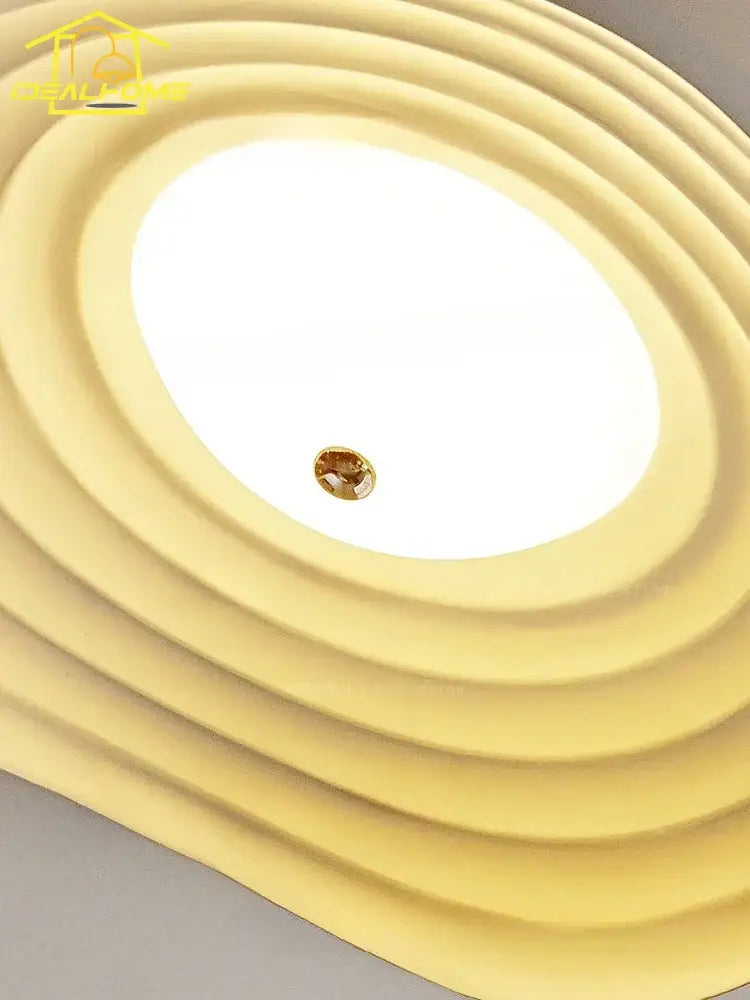 Modern white lotus leaf ceiling light for living room