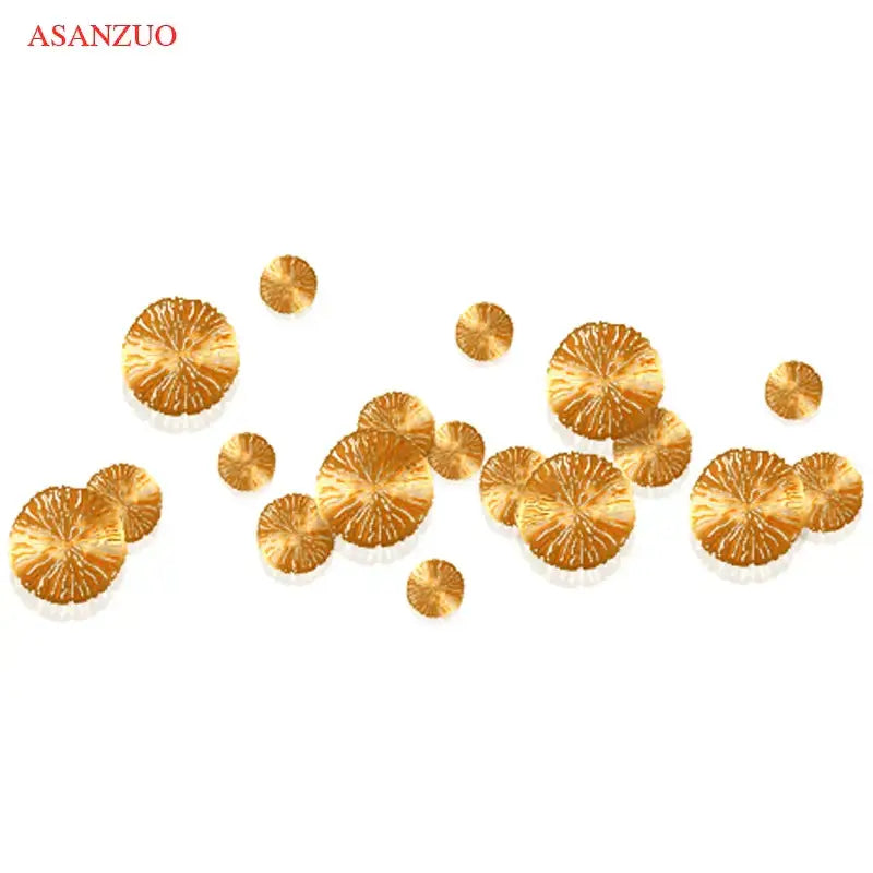 lotus leaf golden copper wall lamp bedroom art light