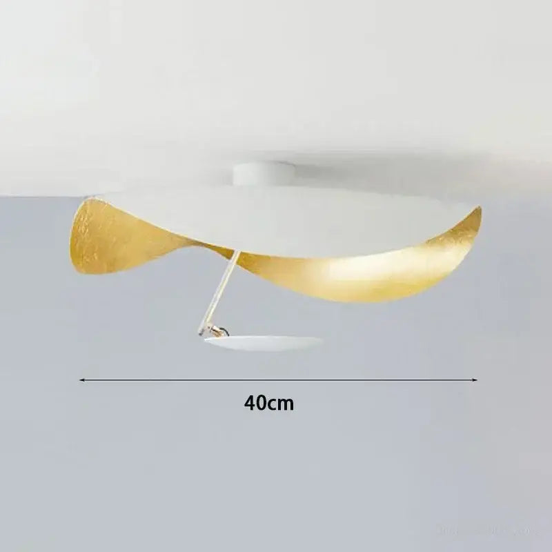 Modern white lotus leaf led ceiling chandelier bedroom light