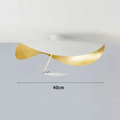 Modern white lotus leaf led ceiling chandelier bedroom light