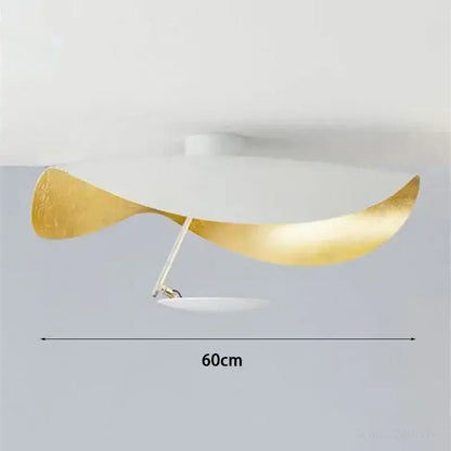 Modern white lotus leaf led ceiling chandelier bedroom light