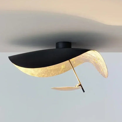 Modern white lotus leaf led ceiling chandelier bedroom light