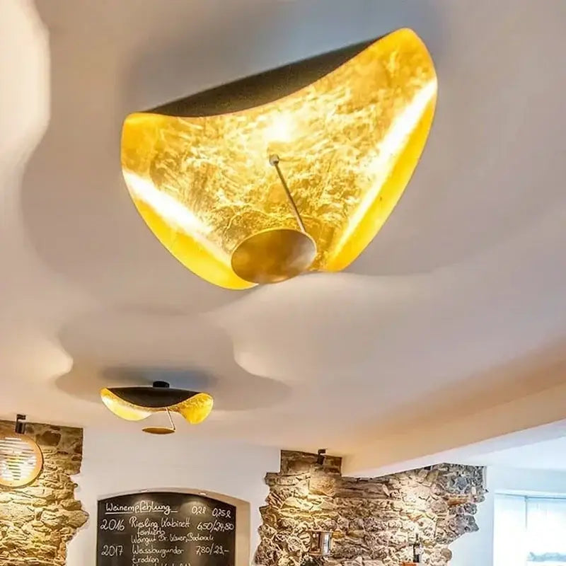 Modern white lotus leaf led ceiling chandelier bedroom light