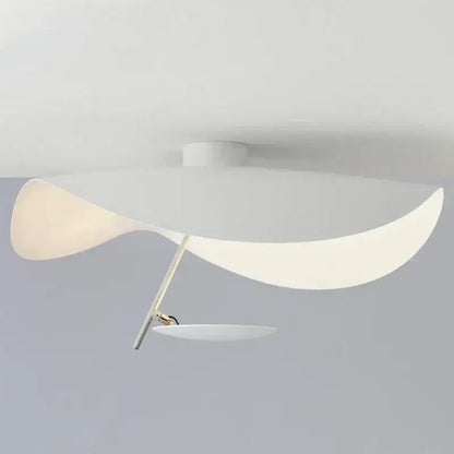 Modern white lotus leaf led ceiling chandelier bedroom light
