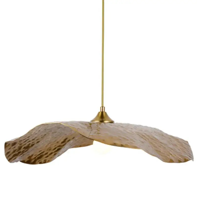 Luxury gold lotus leaf pendant light for dining room and cafe
