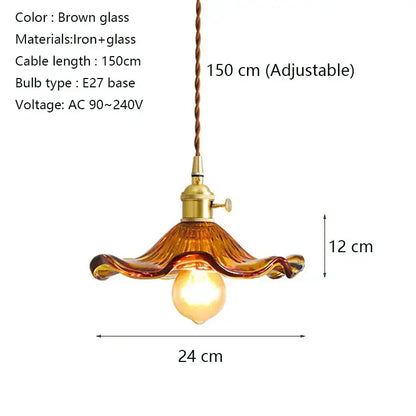 Modern green lotus leaf pendant light for dining room
