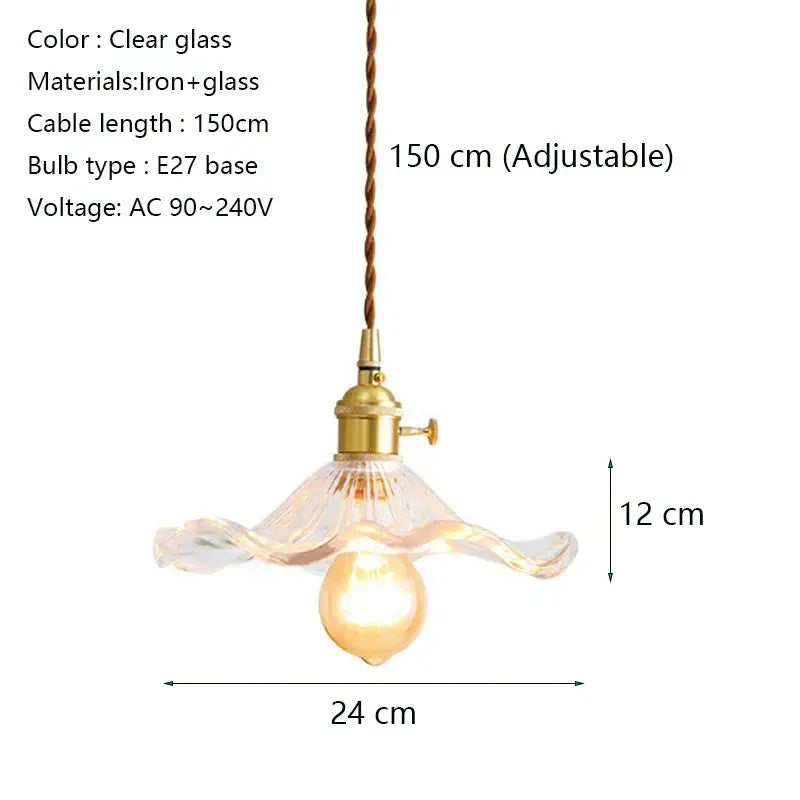 Modern green lotus leaf pendant light for dining room