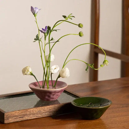 Lotus root clay bowl flower vase – living room home decor