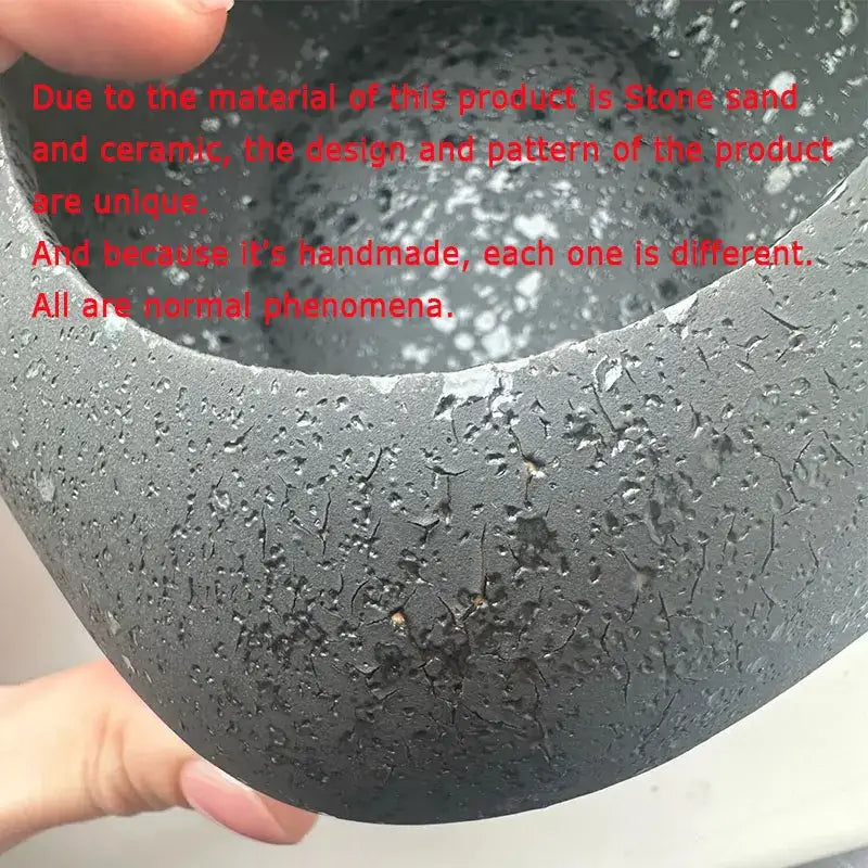 Lotus seedpod stone sand incense burner set living room decor