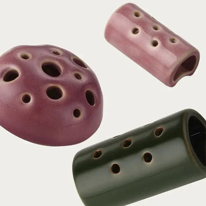 Lotus seedpod stone sand incense burner set living room decor