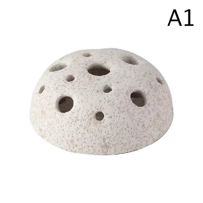 Lotus seedpod stone sand incense burner set living room decor