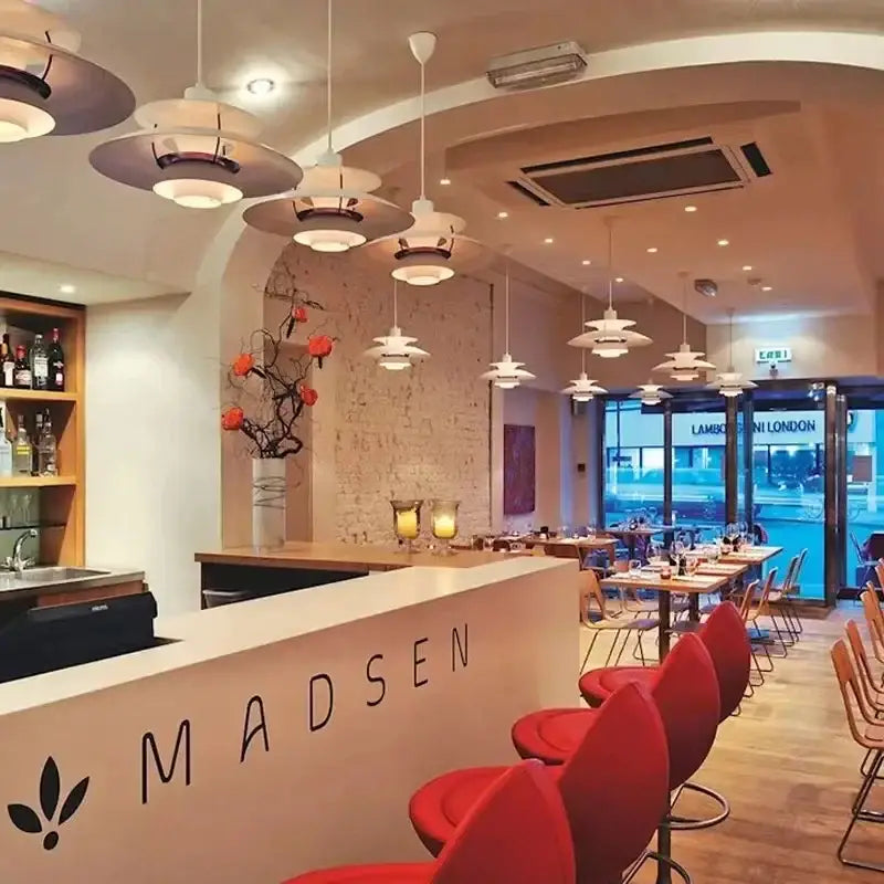 Modern danish layered led pendant light for kitchen and living room