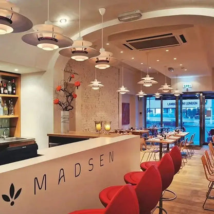 Modern danish layered led pendant light for kitchen and living room