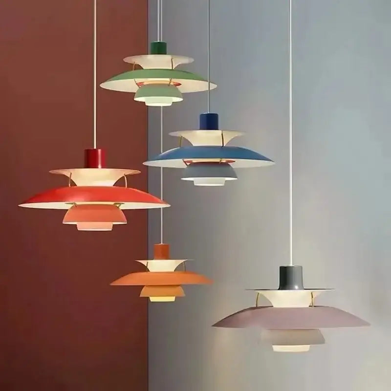 Modern danish layered led pendant light for kitchen and living room