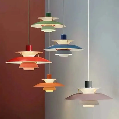 Modern danish layered led pendant light for kitchen and living room