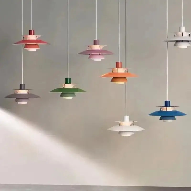 Modern danish layered led pendant light for kitchen and living room