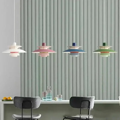 Modern danish layered led pendant light for kitchen and living room