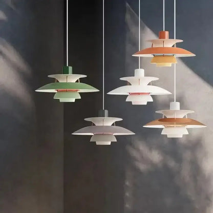 Modern danish layered led pendant light for kitchen and living room