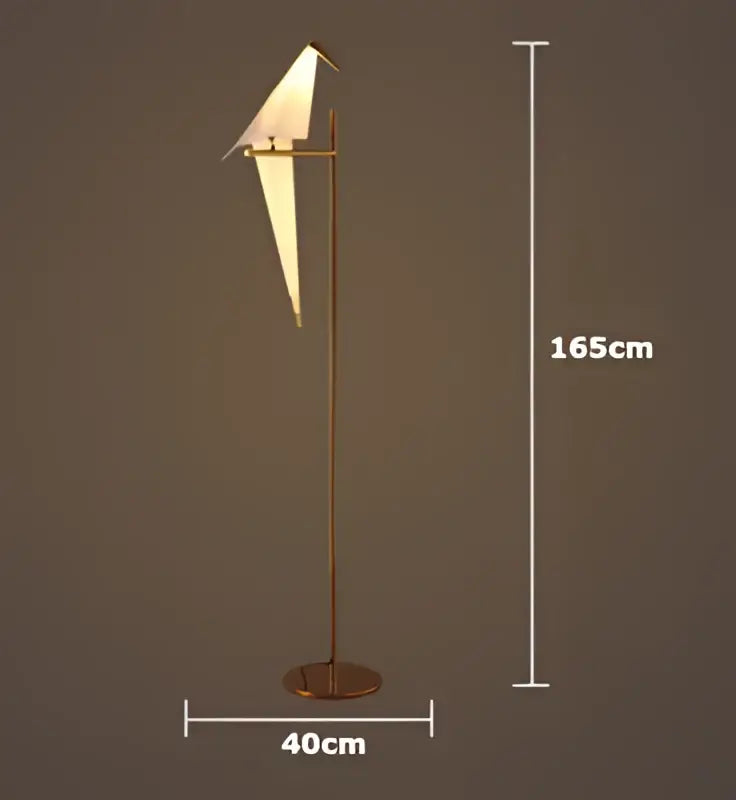 Origami white gold love bird chandelier dining room light