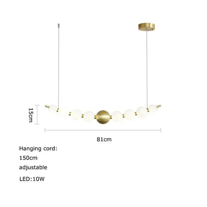 Modern love gold chrome chandelier dining room pendant light