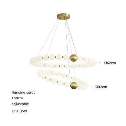 Modern love gold chrome chandelier dining room pendant light